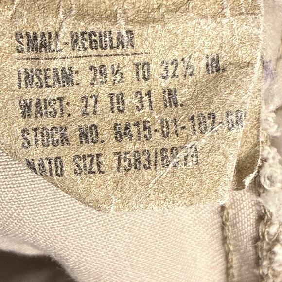 VTG 80s USGI Army BDU Combat Pants Men S Regular Desert Chocolate Chip Camo USA - Picture 12 of 15